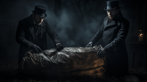 William Burke and William Hare exchanging money William Burke and William Hare exchanging money