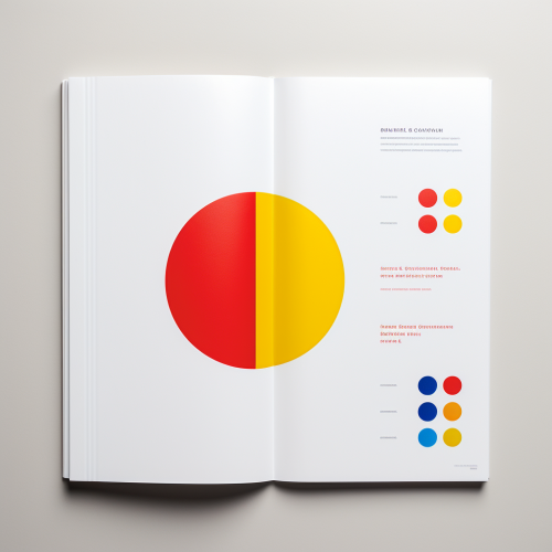 Brand Manual Design Sheet with Primary Colors