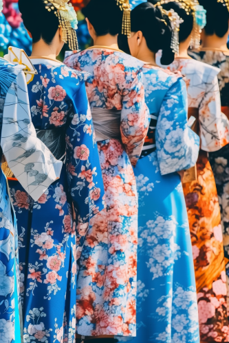 Group of Brazilian girls dancing in vibrant Carnival celebration