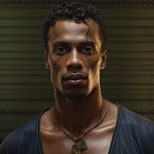 Photorealistic Brazilian Black Man