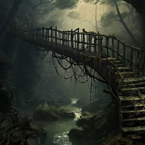 Beautiful bridge over a river