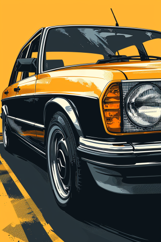 Colorful Op-Art Car Design