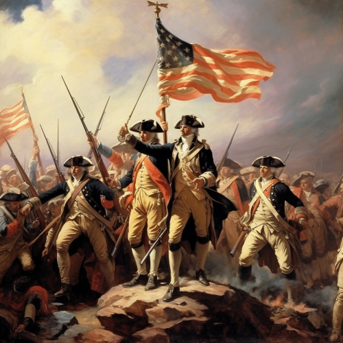 Painting of British occupation in New York 1778 Painting of British occupation in New York 1778