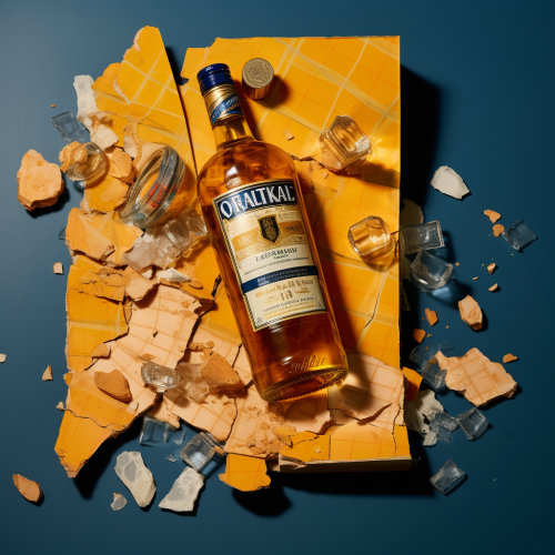 Repairing broken product box with scotch tape