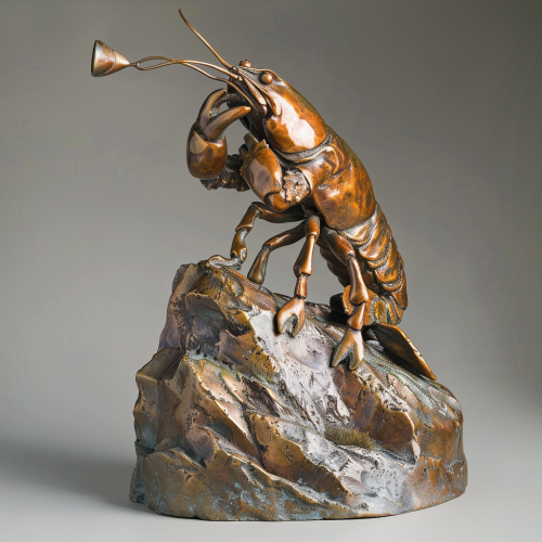 Whistling River Crayfish Sculpture