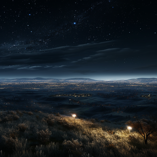 Stunning View of North American Nature Reserve at Night