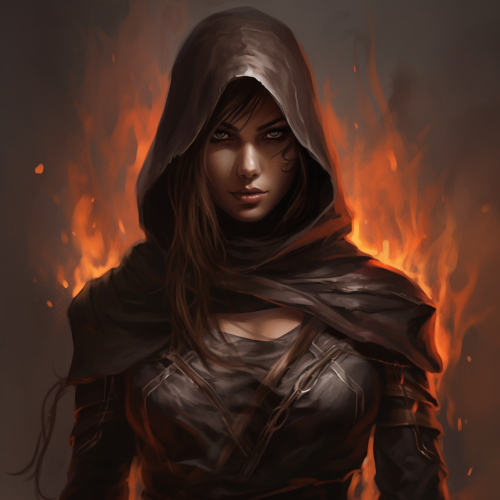 Grim Reaper Woman with Love Interest Smoke