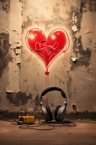 Vintage Bulb with Headphones Vintage Bulb with Headphones