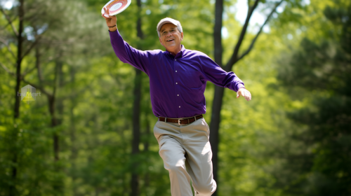 George W Bush playing disc golf
