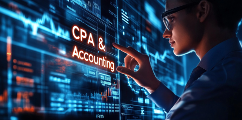 Businessman touching digital screen technology concept