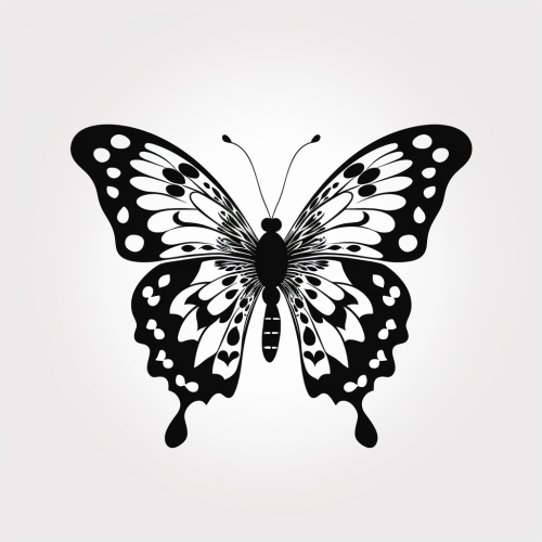 Butterfly Silhouette SVG Clipart