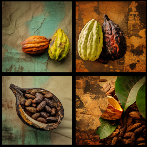 Cacao Fruit Collage Picture Cacao Fruit Collage Picture