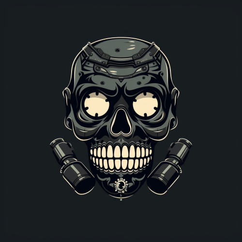 Calavera with Black Scuba Mask Logo