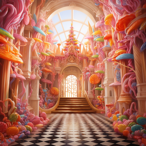 Candy Castle Painting Photo