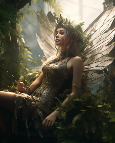 Stunning cannabis fairy with gossamer wings Stunning cannabis fairy with gossamer wings
