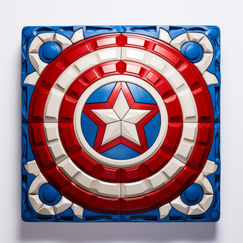 Captain America pattern loot crate Captain America pattern loot crate