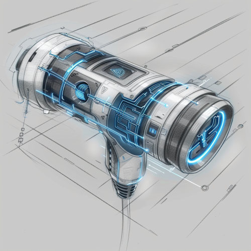 Detailed Car Charger Technical Drawing