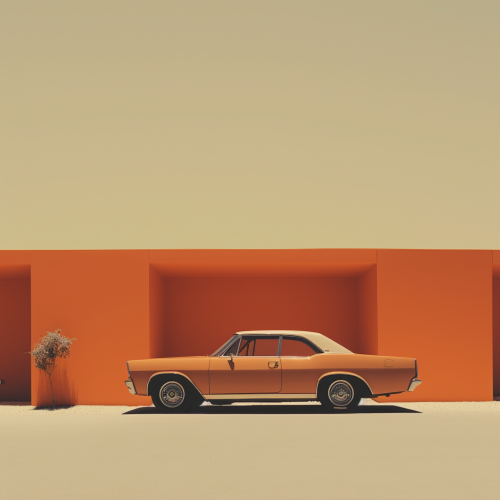 Sleek car sales presentation slide