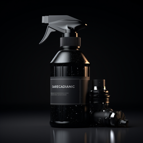 Clear 16 oz Spray Bottle with Black Nozzle