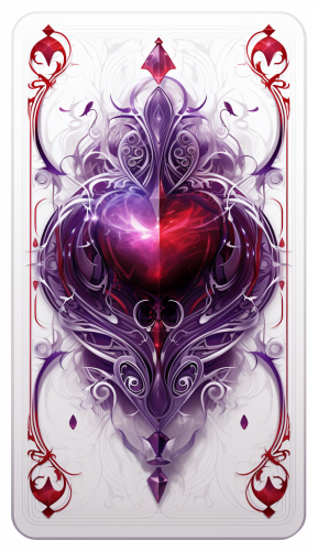 Vibrant card deck back design