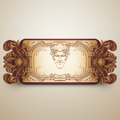 Carnivale entrance ticket with colorful design