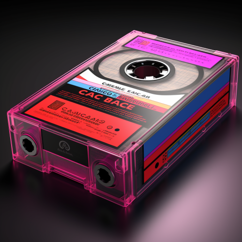 Retro cassette tape packaging design