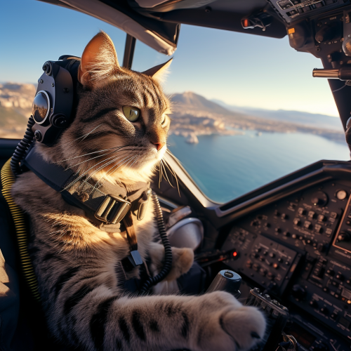 Cat Pilot on Laputa Island Cat Pilot on Laputa Island
