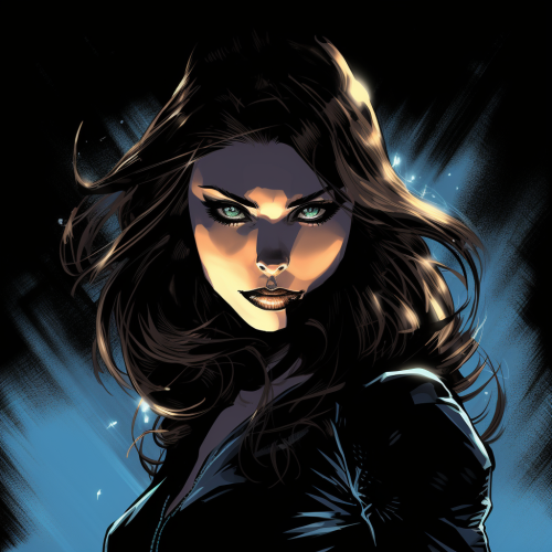 Girl with mysterious cat-like features