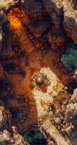 Cave Tile Set Grid