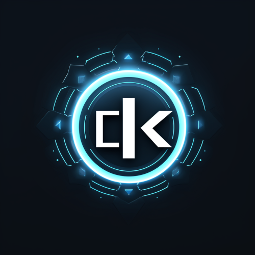 Modern CBK Logo in Black and White