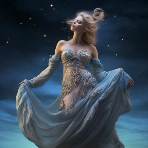 Celestial Fantasy Goddess Mother Space Image