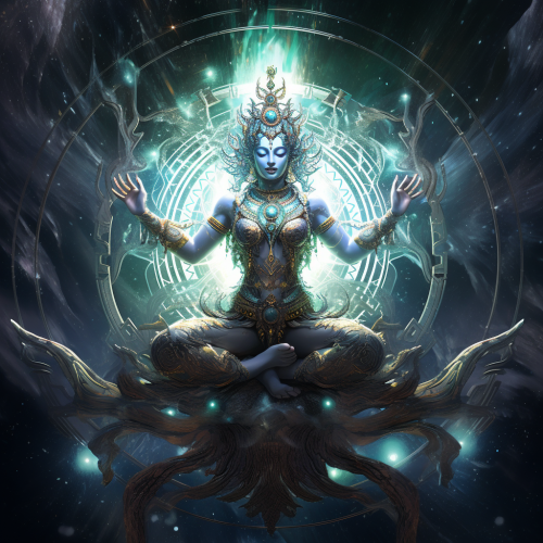 Luminous celestial Hindu gods in glassy bodies Luminous celestial Hindu gods in glassy bodies
