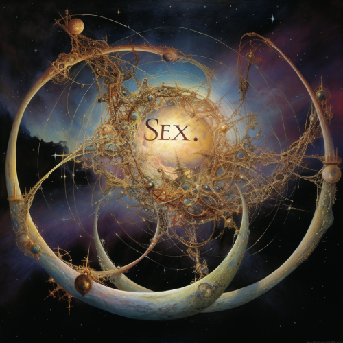 Celestial Nexus with cosmic archways and symbols