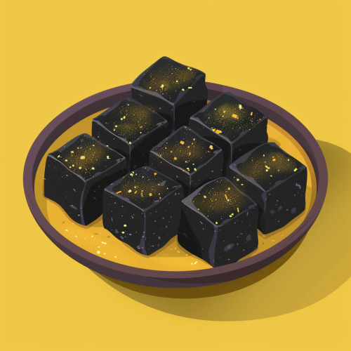 Black Fried Tofu Icon
