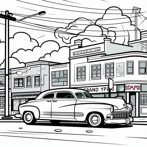 Illustration of chaotic storyboard drawing