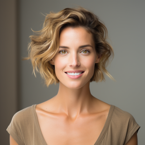 Charlotte, the wellness advocate, radiating natural beauty