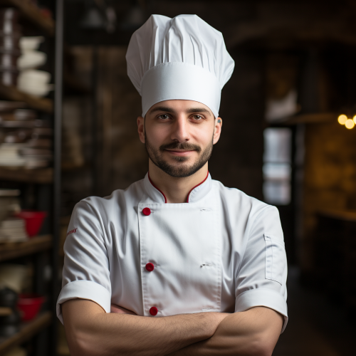 Chef's hat isolated white