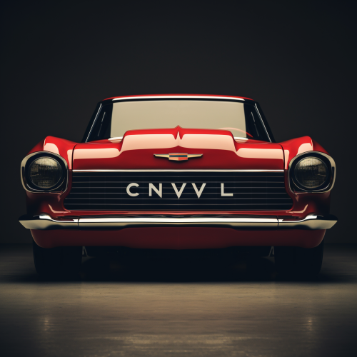 Front view of Chevrolet Nova vehicle headlights