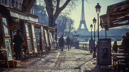 Paris street scene 1974 chic