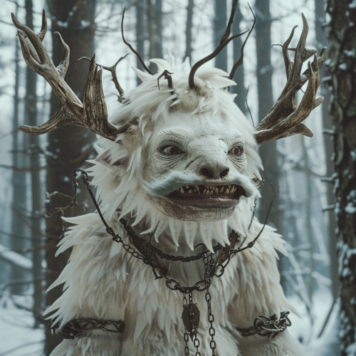 Child Wampa In Winter Forest