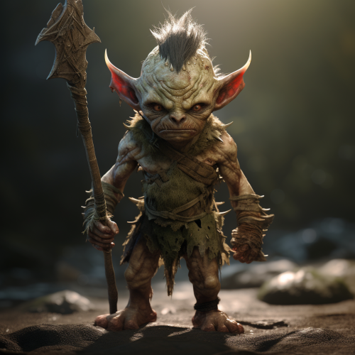Young orc with prominent tusks