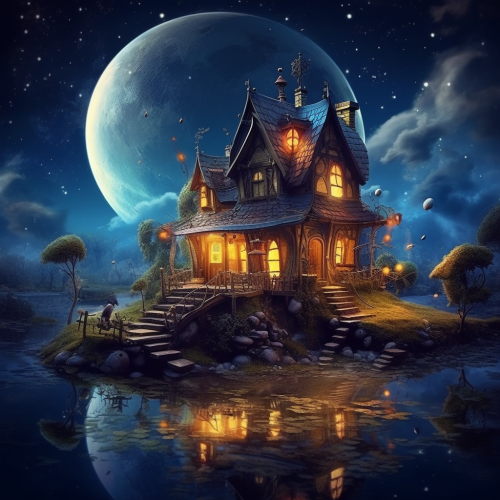 Abandoned childhood house with a melancholic atmosphere