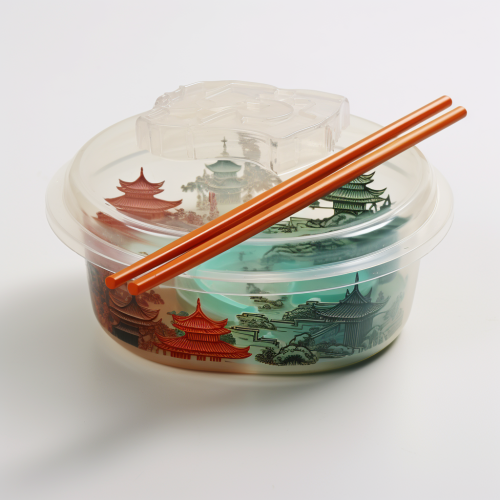 Plastic storage box for Chinese dishes