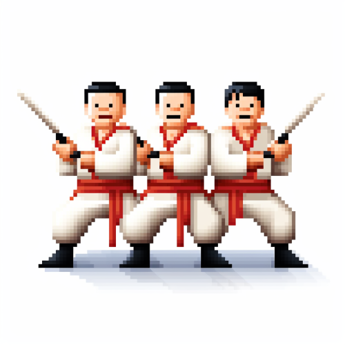 Chinese Mao Keyboard Warriors Pixel Art
