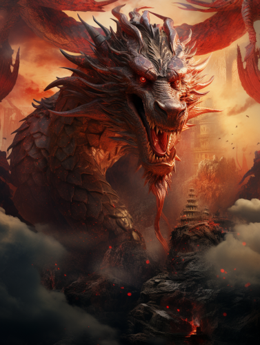 Dragon in Chinese Movie Poster: Epic Adventure