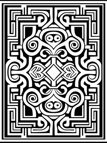 Sophisticated Chinese Rectangle Vector Art