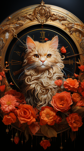 Chinese Zodiac Cat and Rabbit