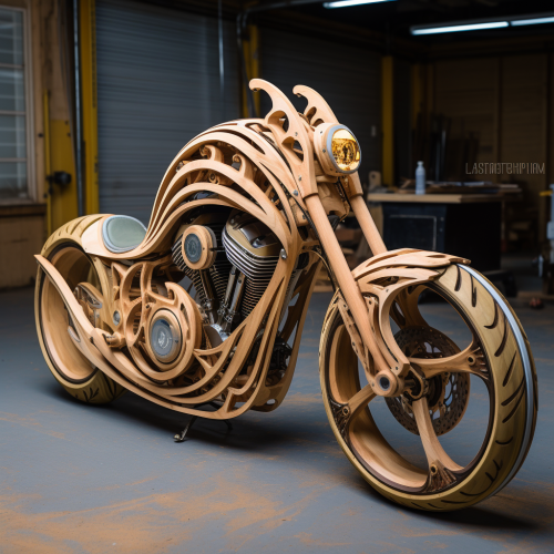 Plywood Chopper Styler Motorcycle