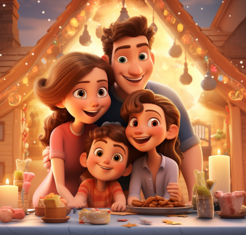 Image of Christian Family with Kids