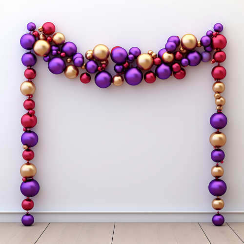 Colorful Christmas lam chain decoration